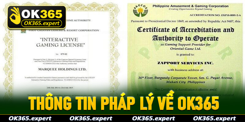 Một số thông tin pháp lý về nhà cái người chơi cần biết