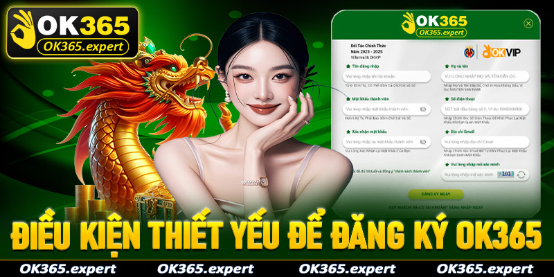 Các điều kiện thiết yếu để đăng ký OK365 thành công