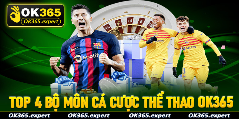 Top 4 bộ môn cá cược thể thao OK365 đang được nhiều cược thủ chọn lựa